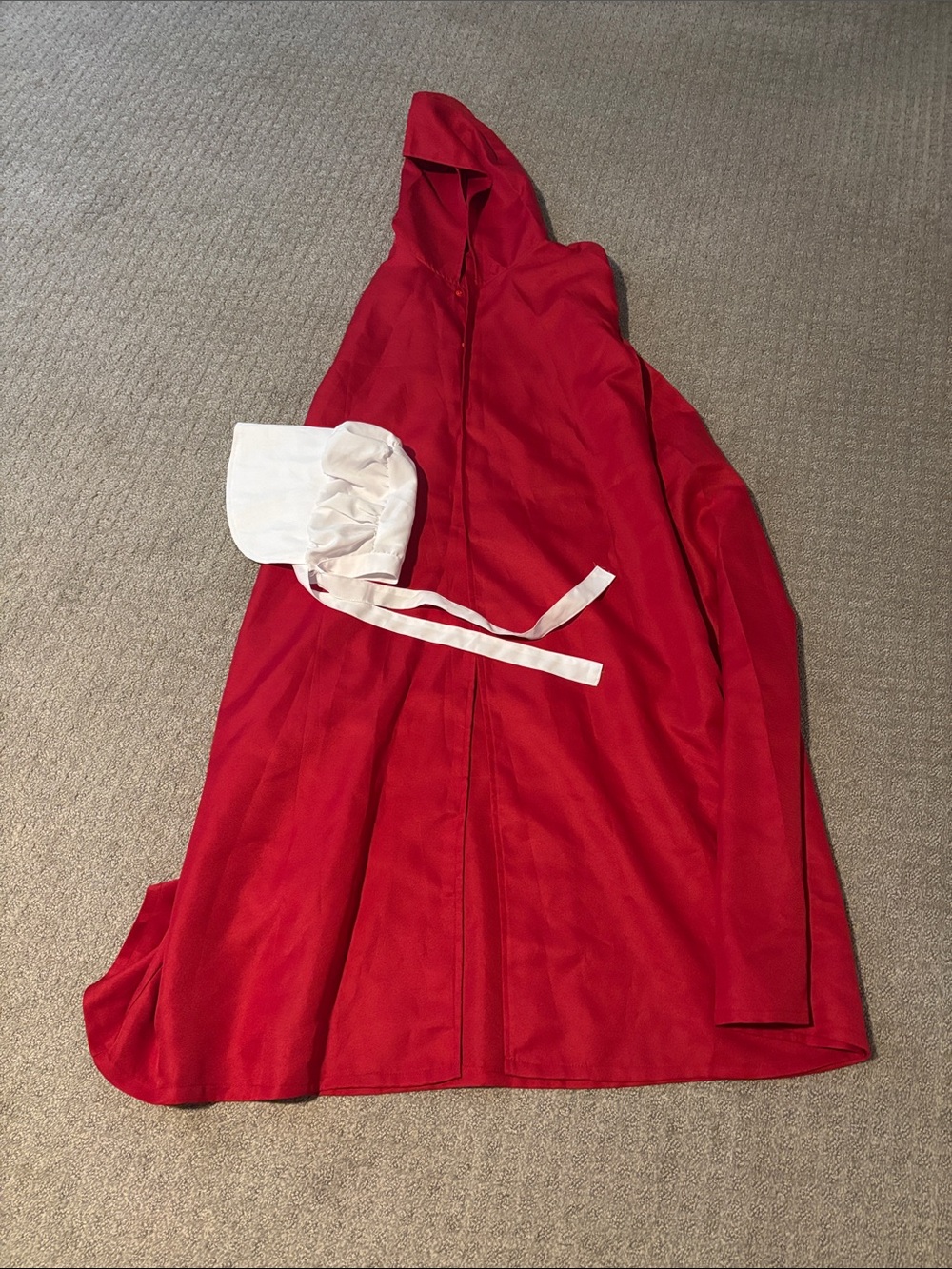 Red Hooded Cape with Bonnet - Handmaid’s Tale Costume